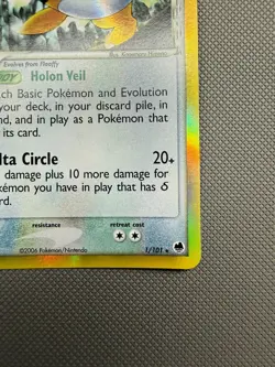 Ampharos Delta Species Holo (1/101) ex Dragon Frontiers Pokemon Card - Image 4