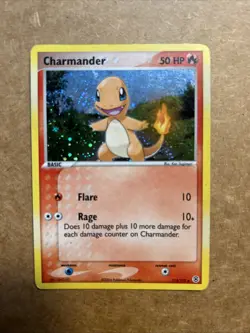 Pokemon TCG— Charmander 113/112 Rare Holo Card FireRed & LeafGreen (2004) - Image 3