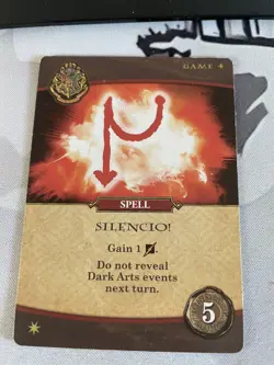 Harry Potter Hogwarts Battle Board Game Silencio Spell USAopoly Promo Card - Image 1