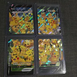 Pokemon 25th Anniversary Japanese Pikachu V Union .. all 4 cards - Image 1