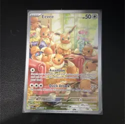 Pokemon Eevee 188/167 Sv06 Twilight Masquerade Illustration Rare Holo Card - Image 1