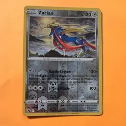 Reverse Holo ZACAIN 094/159 Crown Zenith SWSH pokemon card holo rare NEAR MINT - Image 1