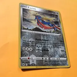 Reverse Holo ZACAIN 094/159 Crown Zenith SWSH pokemon card holo rare NEAR MINT - Image 2