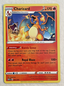 1x Charizard 001/015 McDonald's 2024 Promo Regular Pokemon Card NM - Image 1