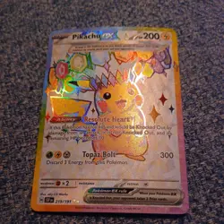 Pokemon Pikachu EX 219/191 Full Art Holo Card Gem Mint - Image 1