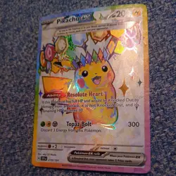 Pokemon Pikachu EX 219/191 Full Art Holo Card Gem Mint - Image 2