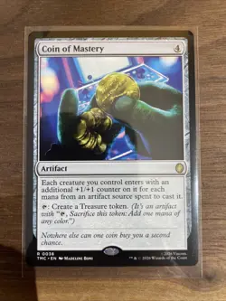 Coin of Mastery Rare MTG Ninja Turtles Commander - Image 1