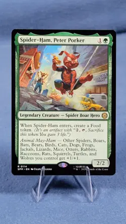 Spider-Ham Peter Porker Regular NM SPM 114 Mtg Marvel's Spider-Man B - Image 1
