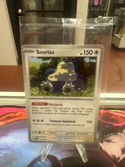 Pokemon 2024 Scarlet & Violet Snorlax Poke Ball Indonesia Promo Card 117/SV-P - Image 1