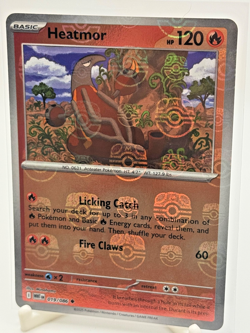 Pokemon Card Heatmor 019/086 Masterball Reverse Holo White Flare Near Mint - Image 2