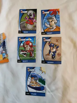 Lot of 10 Tech Deck Dude Collector's Cards In Original Open Foil Packs, Cards NM - Image 3