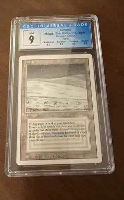 Magic the Gathering Tundra Dual Land CGC 9 - Image 2