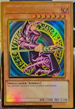 Yu-Gi-Oh! Dark Magician - MAGO-EN002 - Premium Gold Rare - 1st Edition - NM - Image 1