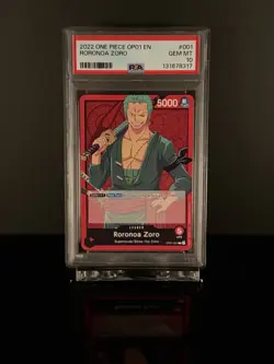 ✅2022 ONE PIECE OP01-ROMANCE DAWN #001 RORONOA ZORO PSA 10 - Image 1