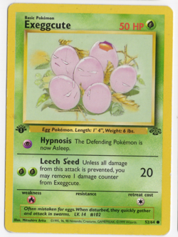 Exeggcute 1st Edition 52/64 Jungle Set Pokemon Card - Image 1