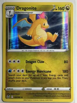 Dragonite Holo SWSH12: Silver Tempest 131/195 LP-NM Pokemon Card - Image 1