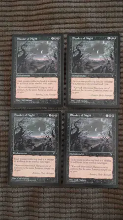 Magic: the Gathering / MtG Blanket of Night x4 Visions - Image 1