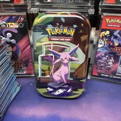 Espeon Mini Tin Prismatic Evolutions | New Sealed Pokemon TCG - Image 1