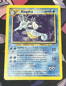 2000 Pokemon Neo Genesis Kingdra Holo Lightly Played No.8 - Image 1