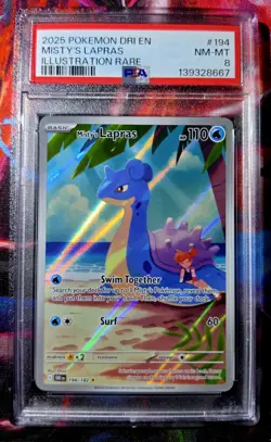 Pokemon TCG Misty's Lapras Destined Rivals 194/182 Illustration Rare - Image 1