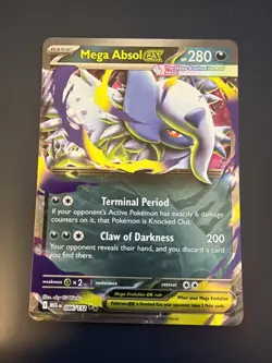 Mega Absol ex 086/132 Holo Shiny Pokemon TCG Card Mega Evolution NEAR MINT - Image 1