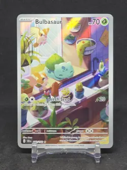 🔥Pokemon Bulbasaur SV07 Stellar Crown Rare Illustration Holo 143/142🔥 - Image 2