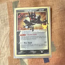 Pokemon Greninja Promo Card SWSH144 25th Anniversary 130 HP 2021 - Image 1