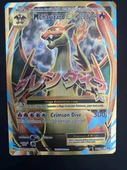 Pokemon TCG 2016 Mega-Charizard-EX, X-Y Evolutions 101/108 Holo Full Art - Image 1