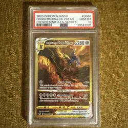 2023 Pokemon SWSH Orgn FRM Dialga VSTAR Crown Zenith FA Secret #GG68 PSA 10 - Image 1