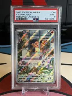 2023 POKEMON SVP EN-SV BLACK STAR PROMO #044 CHARMANDER PSA 9 - Image 1