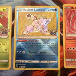 Radiant Charizard Radiant Blastoise Radiant Venusaur 011/078 Pokemon GO Holo - Image 3