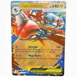 Pokemon TCG Mega Evolution Mega Lucario ex 077/132 Double Rare Holo NM 🚀🔥 - Image 1