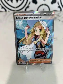 Pokemon Lillie's Determination 169/132. Full Art Ultra Rare Holo Trainer Me01 - Image 1