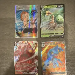 Pokemon Holo Lot - Sophocles, Alolan Exeggutor V, Coalossal VMAX, Toxicroak EX - Image 1