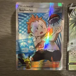 Pokemon Holo Lot - Sophocles, Alolan Exeggutor V, Coalossal VMAX, Toxicroak EX - Image 2