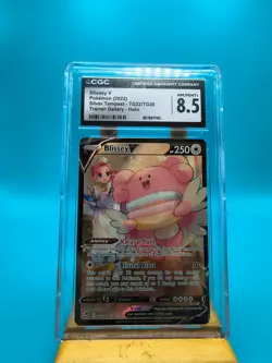 Blissey V #TG22 HOLO (Pokemon Silver Tempest) Grade 8.5 NM/MINT+ - Image 1