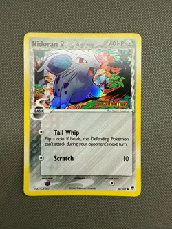 Nidoran Female Delta Species Reverse Holo 56/101 ex Dragon Frontiers Pokemon - Image 1