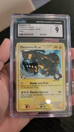 ELECTIVIRE - HOLO - CGC MINT 9 - 2009 POKEMON FB SUPREME VICTORS - 4/147 - Image 2