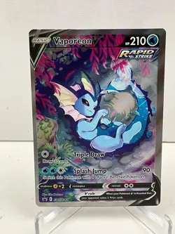 Pokemon Vaporeon V SWSH181 Full Art Black Star Promo Pack Fresh - Image 1