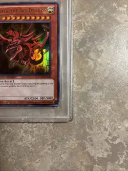 2013 Yugioh Legendary Collection LC01-EN002 Card Slifer Sky Dragon PSA 9 MINT - Image 4