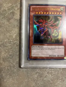 2013 Yugioh Legendary Collection LC01-EN002 Card Slifer Sky Dragon PSA 9 MINT - Image 5