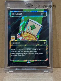MTG TMNT !! Ninja Pizza 0093 Surge Foil Borderless 2026 !! Fresh from pack - Image 1