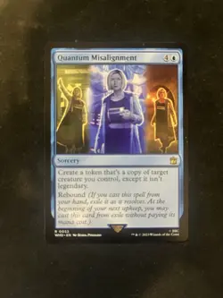 Magic The Gathering Quantum Misalignment Rare Sorcery Doctor Who Blue 2023 - Image 1