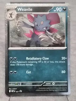 Pokemon Weavile #21 - MEP Mega Evolution Promo - Black Star Promo - NM - Image 1