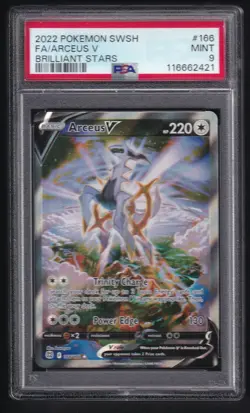 Pokemon - Brilliant Stars 2022 - Arceus V 166/172 - PSA 9 - Image 1