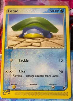 2003 Pokemon EX Sandstorm Lotad #67/100 - Image 1