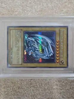2002 Yu-Gi-Oh! BGS 9.5 Blue Eyes White Dragon DDS-001 Secret Rare Yugioh English - Image 4