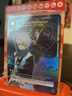 Union Arena Toshiro Hitsugaya (GOLD) Foil Alternate Art Promo Card Bleach - Image 2