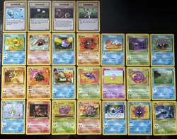 Vintage Fossil Pokemon Cards Bundle x 25 Good Condition 1999 WOTC - Image 2