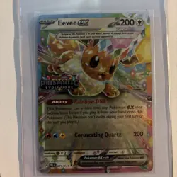 Pokemon Eevee EX TCG Prismatic Evolutions Promo Card Stamped 075/131 - Image 1